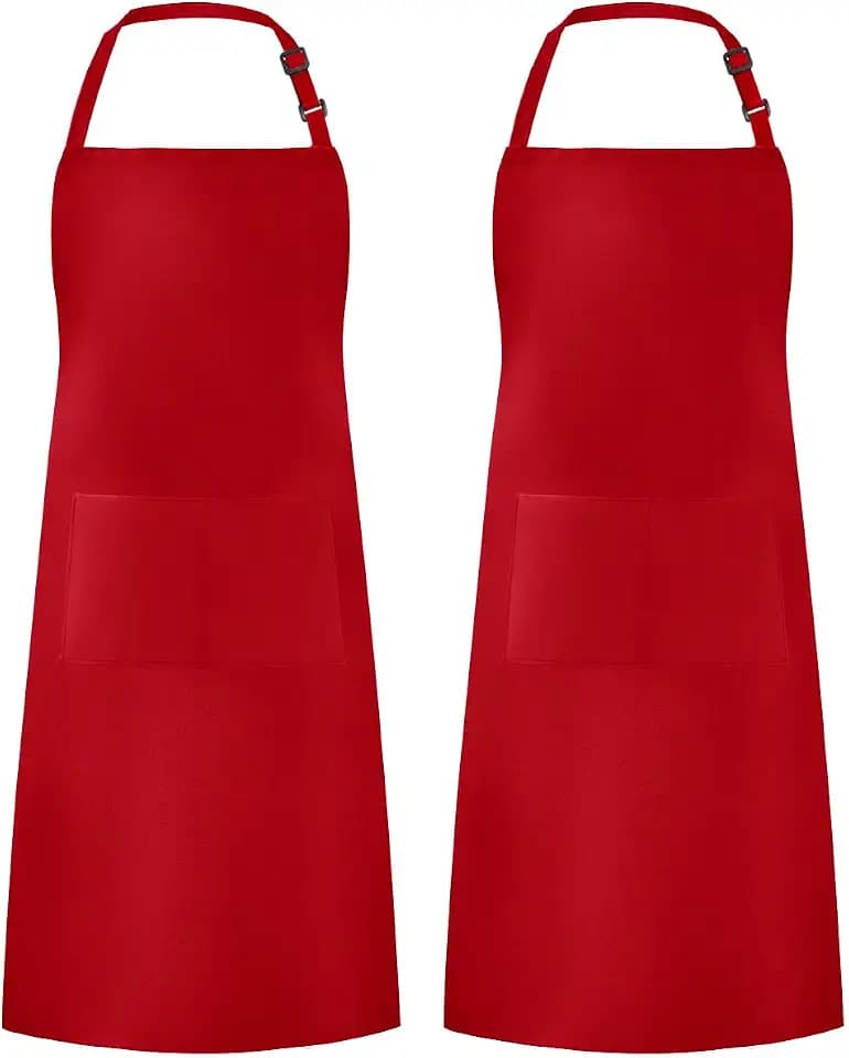 Syntus Apron for Men Women, Adjustable Cooking Kitchen Apron with 2 Pockets