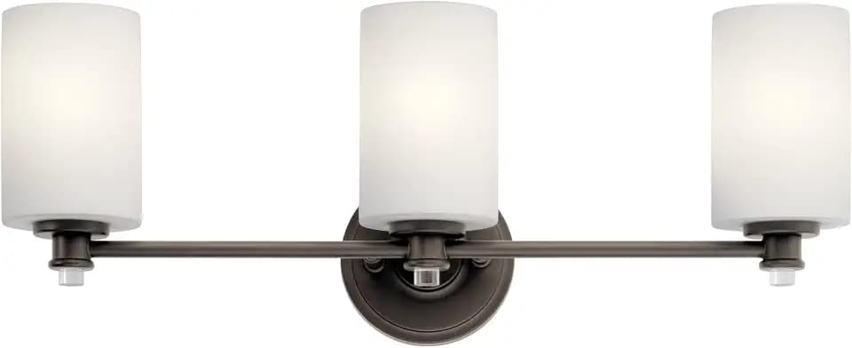 Kichler Joelson 3-Light Bathroom Vanity Light, Olde Bronze