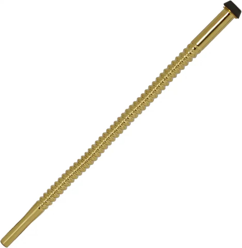 Westbrass A113-01 3/8" x 12" Corrugated Riser for Faucet and Toilet, Polished Brass