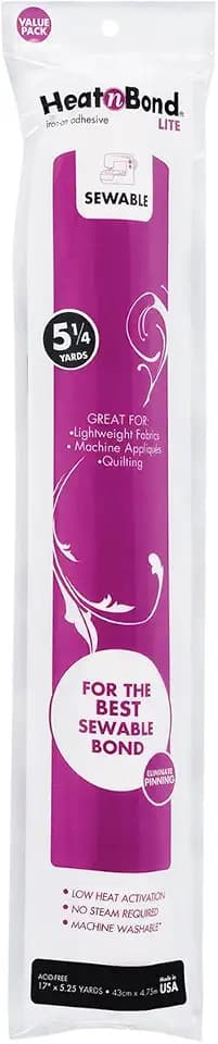 HeatnBond Lite Iron-On Adhesive Value Pack, 17 Inches x 5.25 Yards