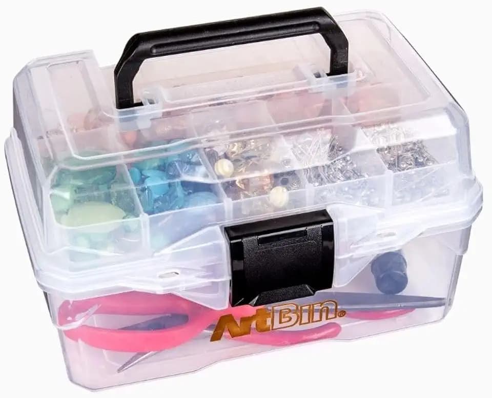 ArtBin Small Project Box with Lift-Out Tray, Clear