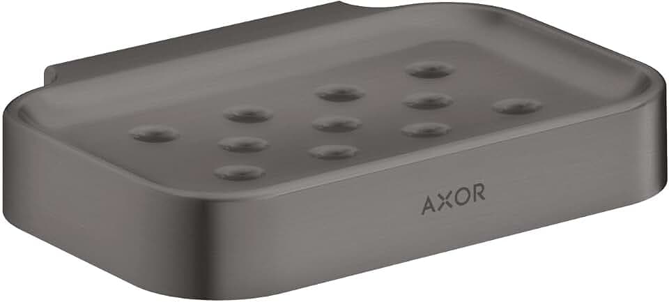 AXOR Universal Circular Modern Soap Dish in Brushed Black Chrome, 42805340