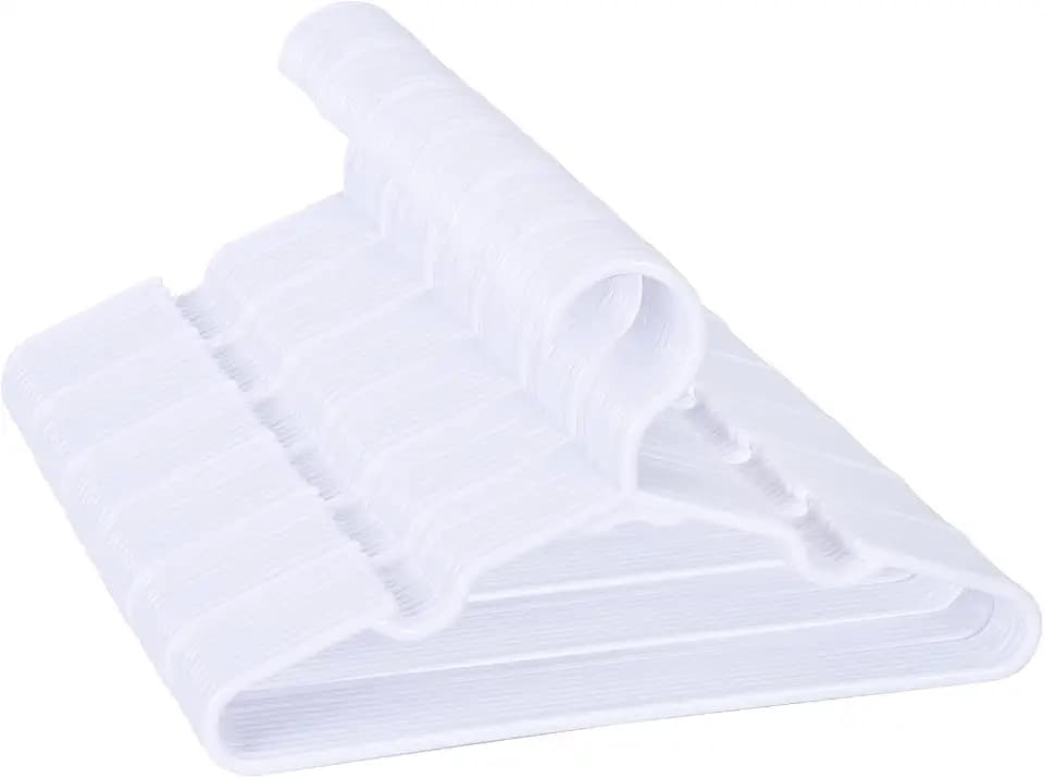 100 Pack White Kids Hangers 11.6 Inch-Baby Clothes Hangers or Toddler&Child