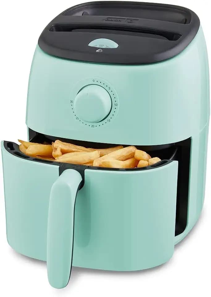 Dash Tasti-Crisp Small Air Fryer, 2.6 Quart, 1-2 People, Aqua