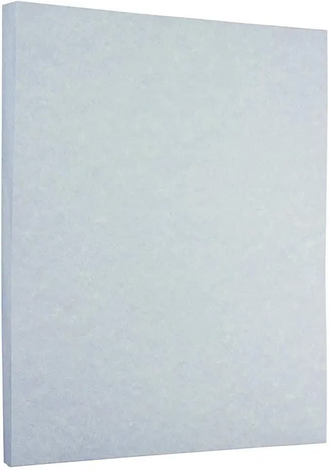 JAM PAPER Parchment 24lb Paper - 90 gsm - 8.5 x 11 - Blue Recycled - 100 Sheets/Pack