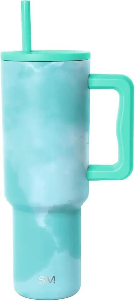 Simple Modern Tumbler with Handle and Straw | 40oz | Tie Dye