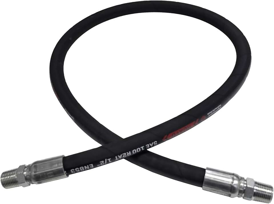 1/2 Hydraulic Hose with 1/2inch NPTF Male Hydraulic Hose Fittings 2 Ends (36inch)
