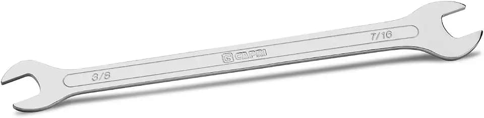 Capri Tools 3/8 in. x 7/16 in. Super-Thin Open End Wrench, SAE