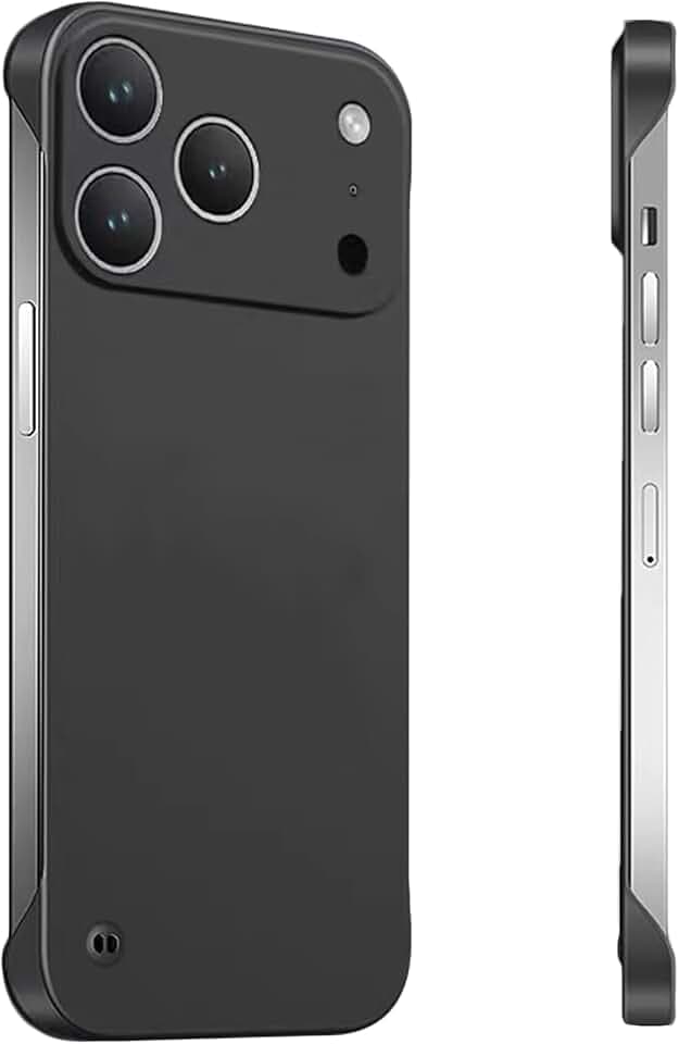 FAOMSEBS Schutzhülle für iPhone 17 Pro, randlos, , Schwarz