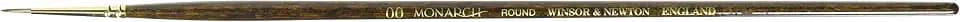 Winsor & Newton Monarch Round Long Handle Brush, Size 00