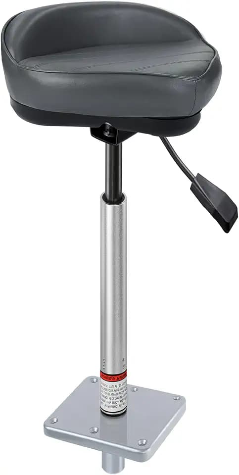 Bass Boat Casting Seat with Pedestal Pole Base Mount for Bass Pro Casting