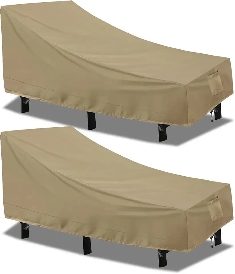 PureFit Patio Chaise Lounge Cover Outdoor Lounge Chair Covers Waterproof