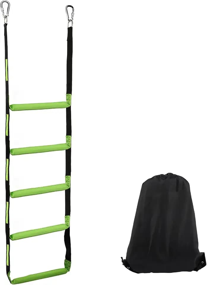 Boat Rope Ladder, Heavy-Duty Marine Rope Ladder with Reinforced Steps
