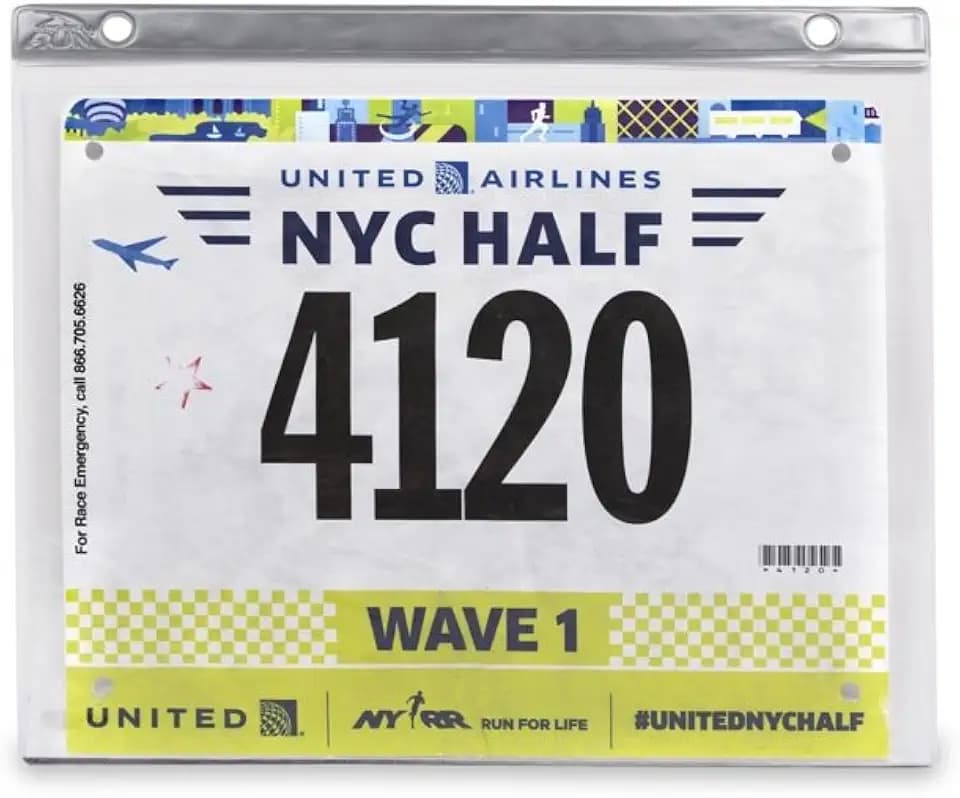 Gone For a Run BibFOLIO Race Bib Protector Sheets - Vinyl Sleeves 12 Sheets