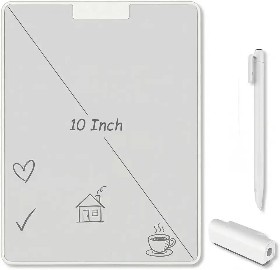 Ink-Free Whiteboard, 10 inch Inkless Writing Tablet, 0.5mm Fine-Tip Marker, Dust-Free, Ink-Free, Zero Consumables, Perfect for Dust-Free Offices