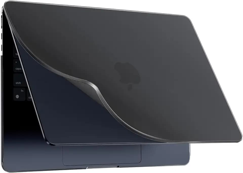 BlueSwan für MacBook Air M5 15 Zoll Hülle M4 M3 M2 Flexibel Matt Schwarz