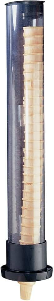 San Jamar Ice Cream Cone Dispenser with Wall Mount for Kitchen, Restaurants, And Fast Food, Plastic, 32.25 Inches, Silver