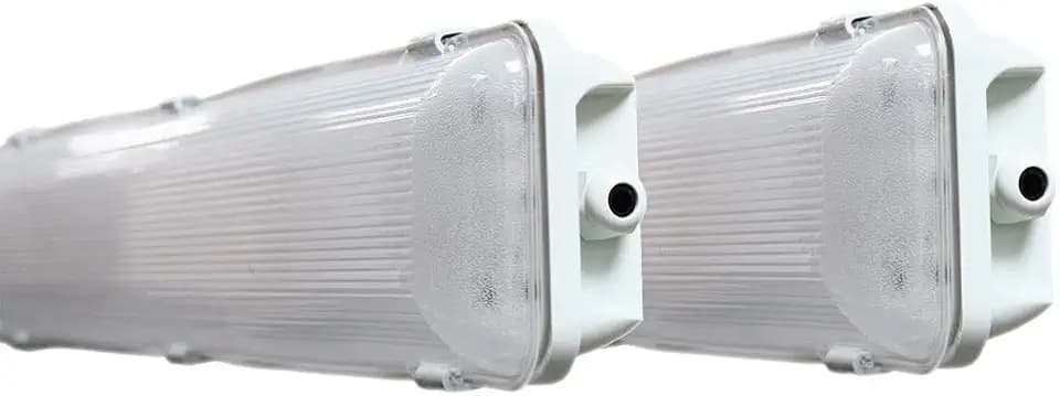 Orilis 4 FT 4500K 72W LED Vapor Tight Lights | Commercial Indoor/Outdoor Hardwired IP65 Waterproof Fixtures | 8000 Lumens | Detachable LED Strips (2-Pack)