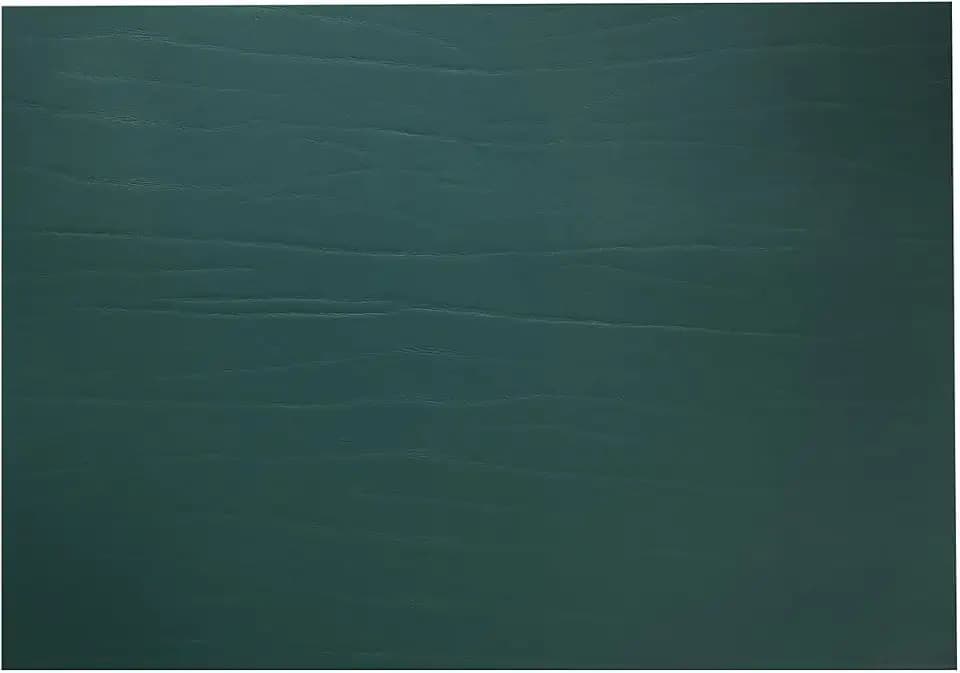 Fortessa Strata Leather Placemat, 12.2 x 16.5 Rectangle Placemat (Set of 4), Forest