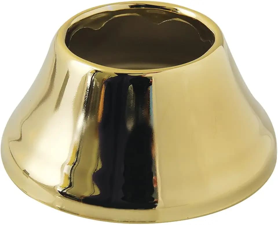 Kingston FLBELL11232 1-1/2" ID x 3" OD Bell Flange, Polished Brass