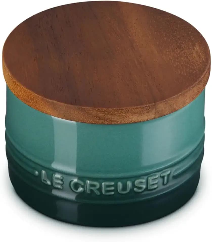 Le Creuset Stoneware Salt Cellar and Storage Canister, 7 oz., Artichaut