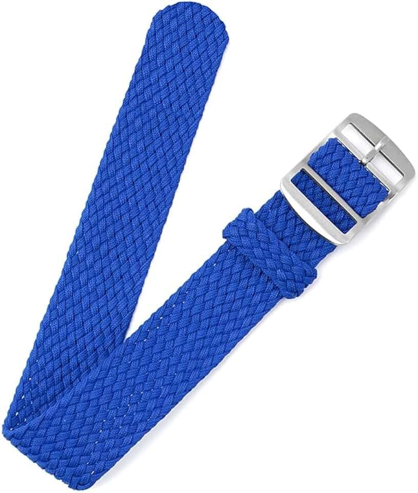 Canvas Nylon Watch Straps, Nylon Braided Watch Band, Replacement Watchband Hook and Loop Straps (16mm,18mm,20mm,22mm) For Men Women