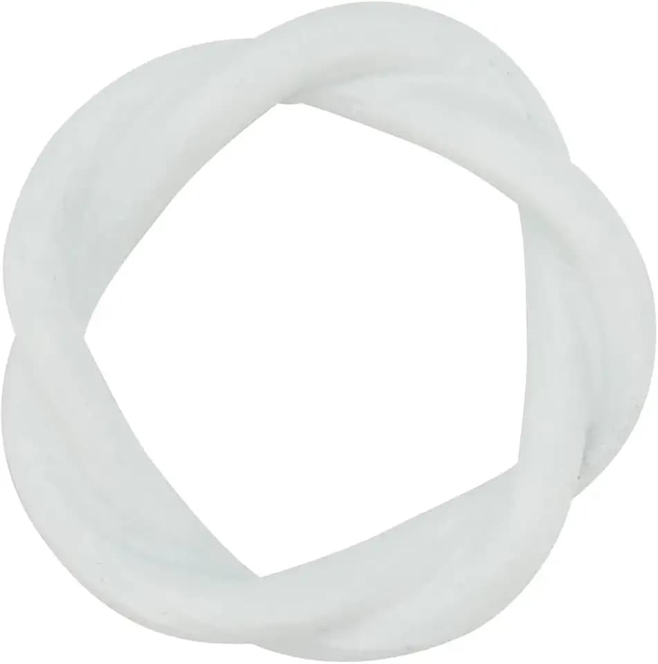 Saro Lifestyle Twisted Resin Napkin Ring (Set of 4), White, 2"