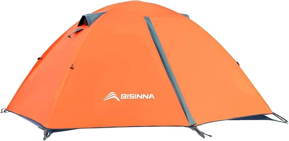 BISINNA 2/4 Person Camping Tent Lightweight Waterproof Backpacking Tent