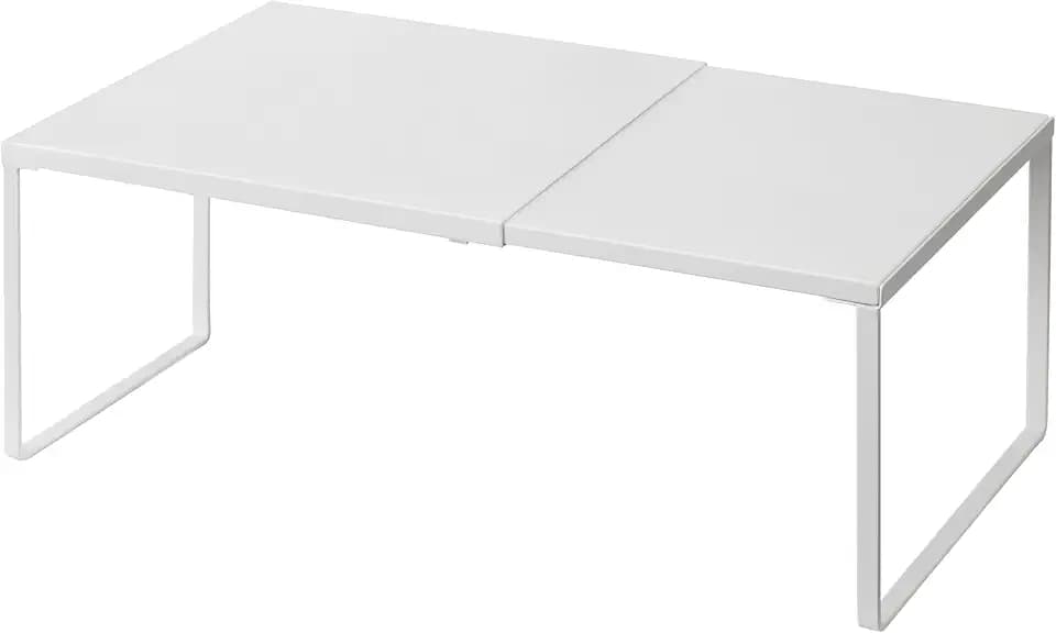 Nxconsu Expandable Cabinet Shelf, Shelf Riser for Cabinets, 10" White