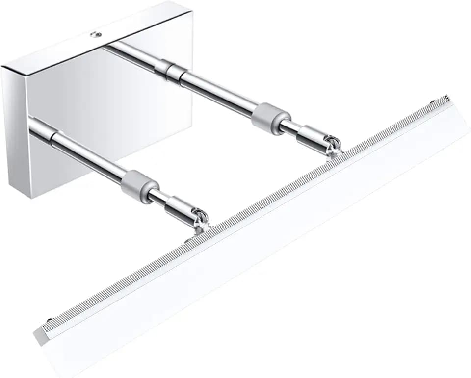 Aipsun 15.7 inch LED Vanity Lights Adjustable Bathroom Wall Light Bathroom Lighting Fixture Over Mirror Chrome Modern Vanity Lighting 5500K