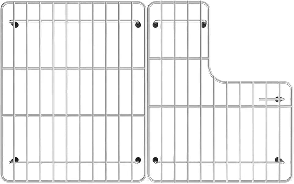 Stainless Steel Sink Protectors for Kitchen, 2pack Sink Grate Grid for Bottom of Metal Sink, Fits for Kohler Whitehaven K-6486 and K-6487
