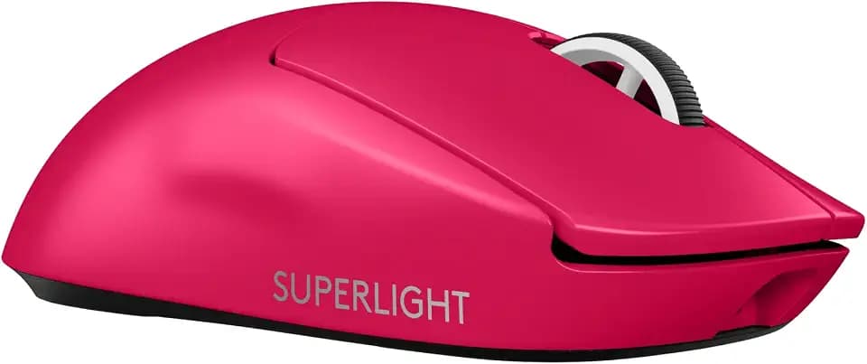 Logitech G PRO X Superlight 2 Lightspeed Kabellose Gaming-Maus, Lightweight, LIGHTFORCE Hybrid-Schalter, Hero 2 Sensor, 32.00DPI, 5 programmierbare Tasten, USB-C-Ladung, PC & Mac - Rot