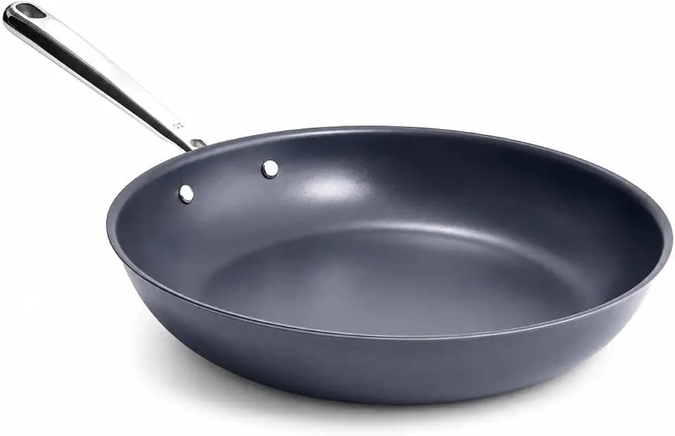 Misen Deeper Carbon Nonstick™ Skillet - Nitrided Carbon Steel - 12 Inch