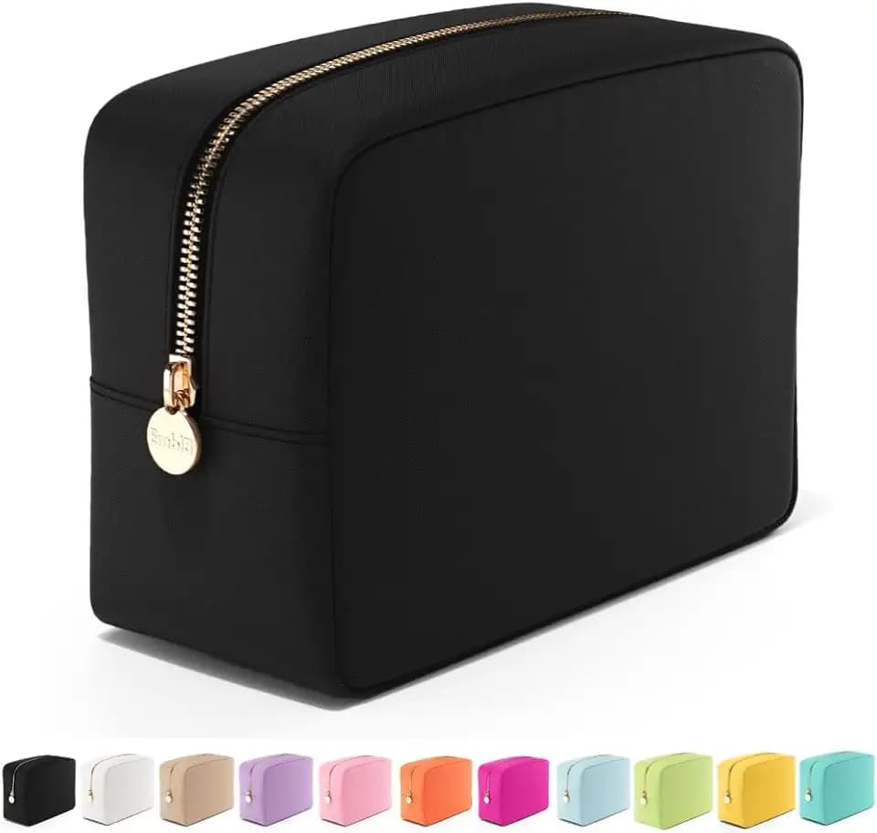 Makeup Bag for Women, Travel Cosmetic Organizer, Waterproof Toiletry Pouch