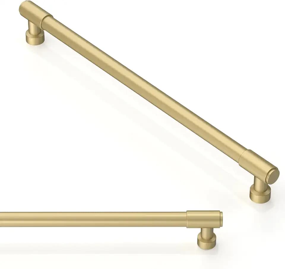 10 Pack Brushed Gold Cabinet Pulls 10 Inch(254mm) Kitchen Cabinet Handles Cabinet Hardware Drawer Pulls