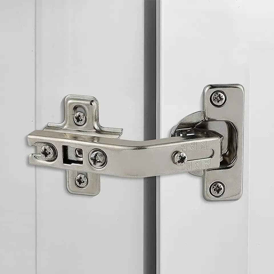 2 Pack 1 Pairs 135° Lazy Susan Hinge, Full Overlay Concealed for Corner Kitchen Cabinet Replacement Hardware, Cupboard Folded, Folden Door