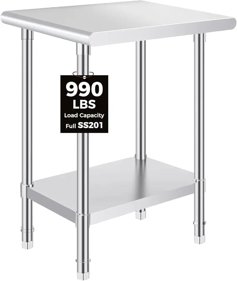 OSTBA Stainless Steel Prep Table 18 x 24 Inches