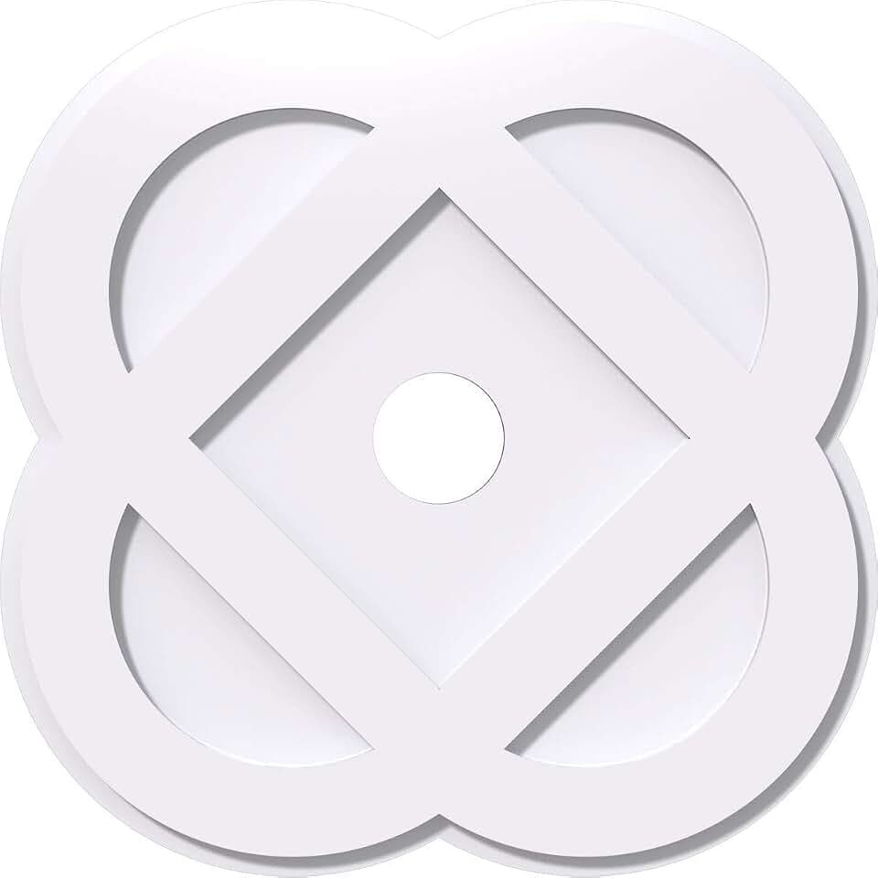 Ekena Millwork CMP34CE-05000 Charlotte Architectural Grade PVC Contemporary Urethane Ceiling Medallions 34"OD x 5"ID x 13 1/2"C x 1"P
