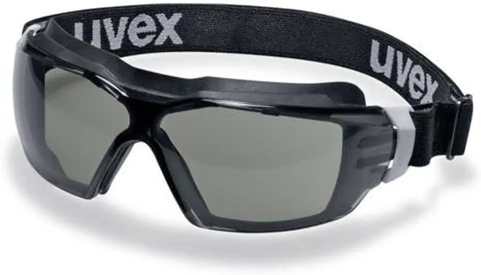 uvex Pheos cx2 sonic Schutzbrille, Carbonglas, Grau, Rahmen aus Kunststoff, Kratzresistent, Beschlagsresistent