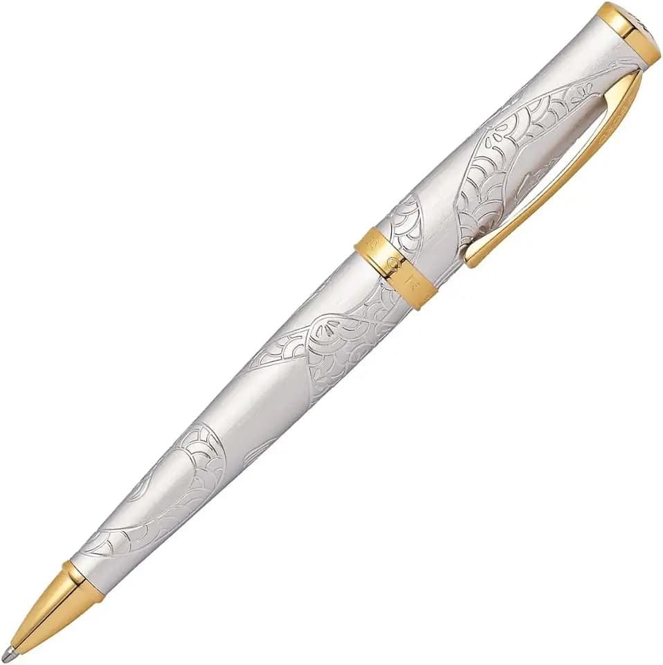 Cross Year of The Monkey Ballpoint Pen -Handcrafted brushed platinum plate finish