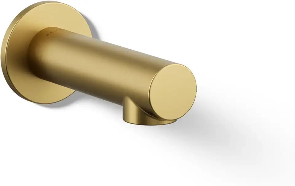Kohler 33967-2MB Elate® Non-Diverter Bath Spout, Vibrant Brushed Moderne Brass