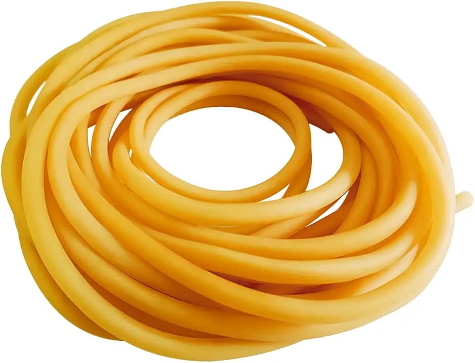 Natural Latex Rubber Tubing,5mm(3/16") ID x 10mm(3/8") OD 1 Meter Surgical Tubing for Home Laboratory Hospital Speargun Band Slingshot Catapult Hose Tube