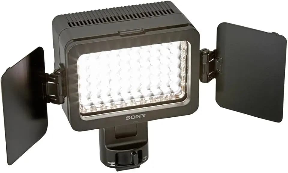 Sony HVL-LE1 LED Videoleuchte (bis zu 1800 Lux, schwenkbar, Dauerlicht, geeignet für Camcorder und Kameras)
