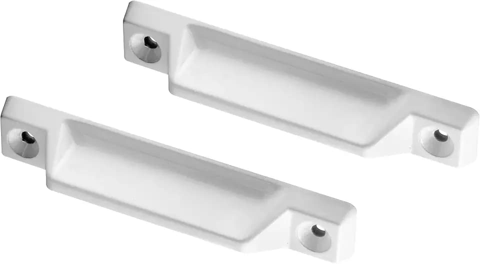 Prime-Line F 2630 Deluxe Sash Lift, 3-5/16 in., White, 2 Pack