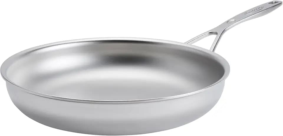 Demeyere Industry 5 Nanotouch 11 Inch Fry Pan, 5 Ply Made in Belgium