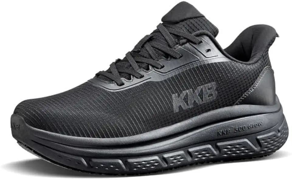 Non Slip Work Shoes Women Easy Slip Walking Shoes for Women Waterproof Sneakers for Restaurant Kitchen Nursing with Arch Fit Support Orthopedic