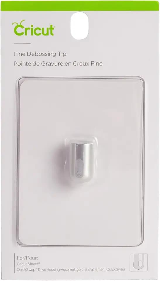 Cricut Tip, Fine QuickSwap Debossing, Silver