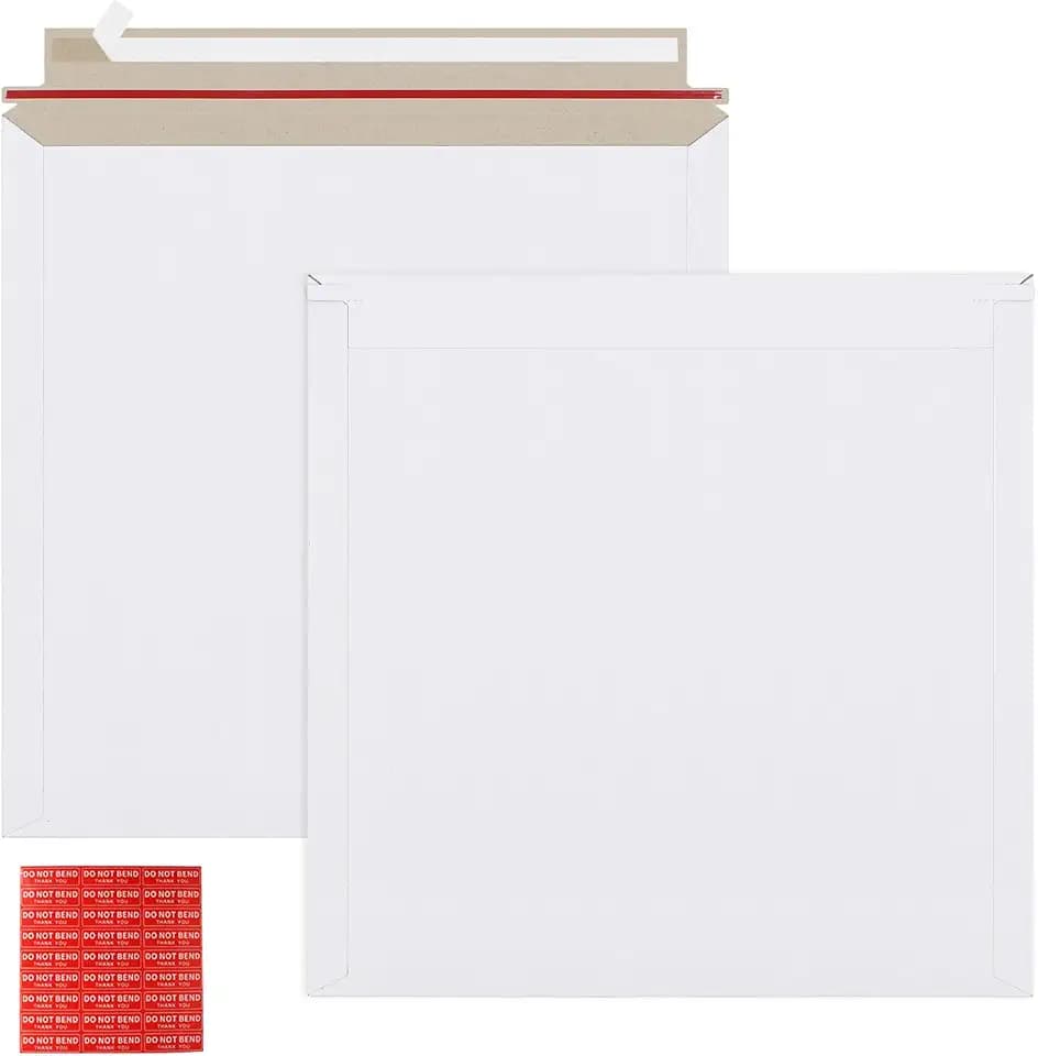 zmybcpack 25 Pack 12.5x12.5 inch Rigid Mailer Self Seal Document Mailers