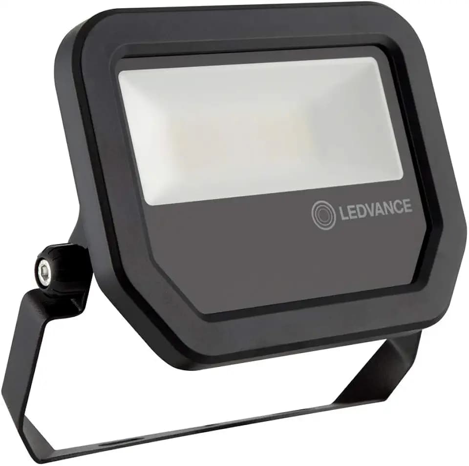 LEDVANCE Fluter LED: für Wand/Decke/Boden, FLOODLIGHT 20 W / 20 W, 100…277 V, Cool Daylight, 6500 K, Gehäusematerial: Aluminium, IP65, 4058075421059, Schwarz