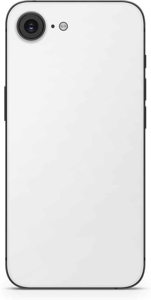 Phone Skin Compatible with Apple iPhone 16e - Solid White - Premium 3M Vinyl Protective Wrap Decal Cover - Easy to Apply | Crafted in The USA by MightySkins